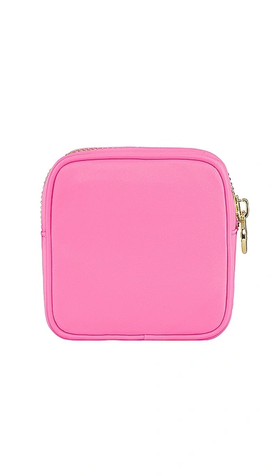 Shop Stoney Clover Lane Clear Front Mini Pouch In Bubblegum