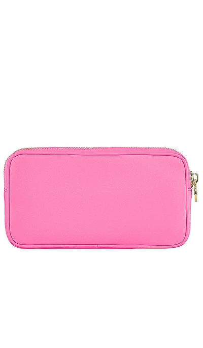 Shop Stoney Clover Lane Clear Front Small Pouch In Bubblegum