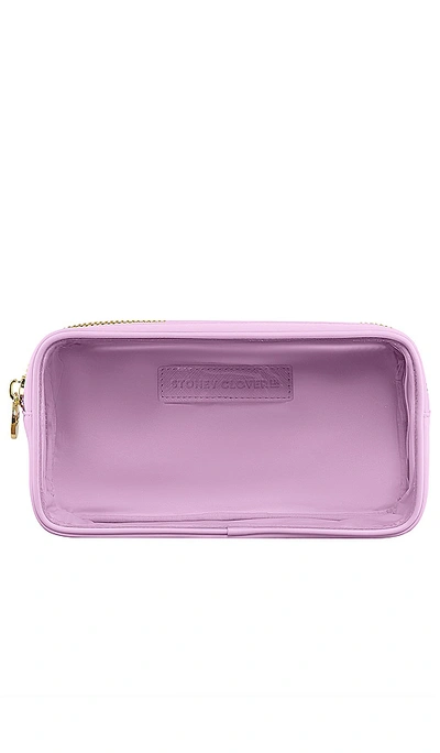 Stoney Clover Lane Clear Front Small Pouch In Grape