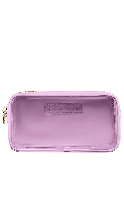 Shop Stoney Clover Lane Clear Front Small Pouch In Grape