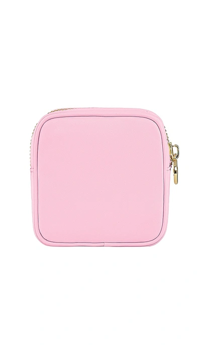 Shop Stoney Clover Lane Clear Front Mini Pouch In Flamingo