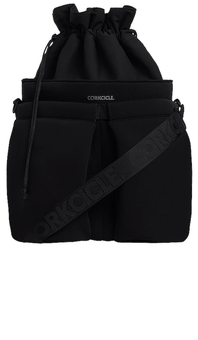 Shop Corkcicle Beverage Bucket Cooler Bag In Black