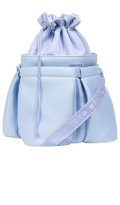 Shop Corkcicle Beverage Bucket Cooler Bag In Periwinkle