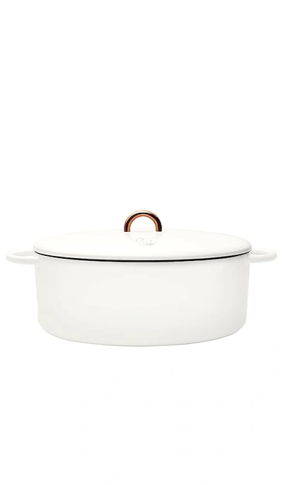 Shop Great Jones The Dutchess 6.75-quart Dutch Oven In Salt