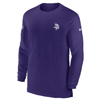 Nike Dri-FIT Sideline Team (NFL Minnesota Vikings) Men's Long-Sleeve T-Shirt.  Nike.com