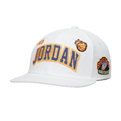 Shop Jordan Patch Cap Little Kids Hat In White
