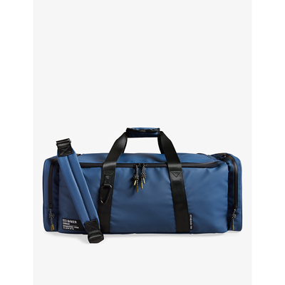 Shop Ted Baker Hyke Twin-handle Rubberised Holdall In Navy