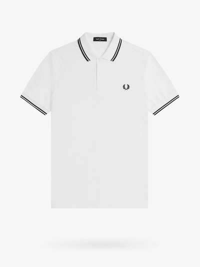 Shop Fred Perry Polo Shirt In White