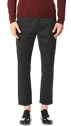 MARNI Slim Cropped Sanded Twill Trousers