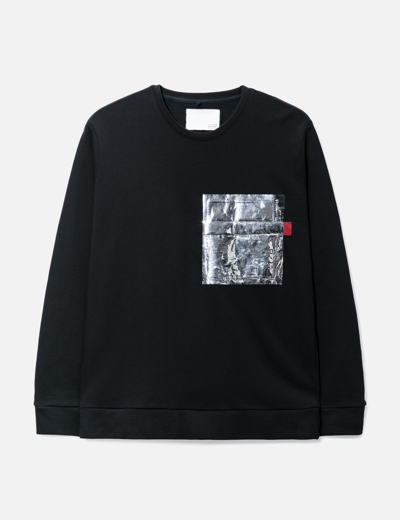 Shop Matthew Miller Untitled Mixed Media Sweater In Black