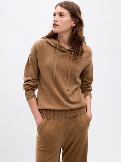 Gap Cashsoft Hoodie In Cocoa Powder Brown | ModeSens