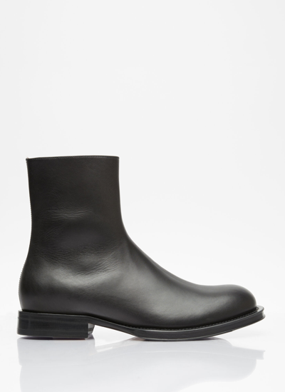 Shop Lanvin Medley Zip Ankle Boots In Black