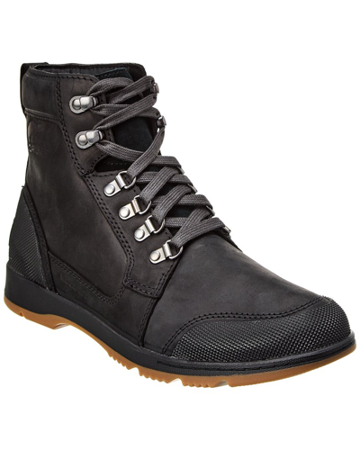Shop Sorel Ankeny Ii Mid Leather Boot In Black