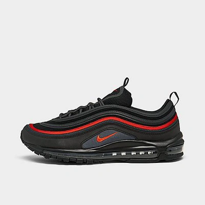 Shop Nike Men's Air Max 97 Casual Shoes In Black/picante Red/anthracite