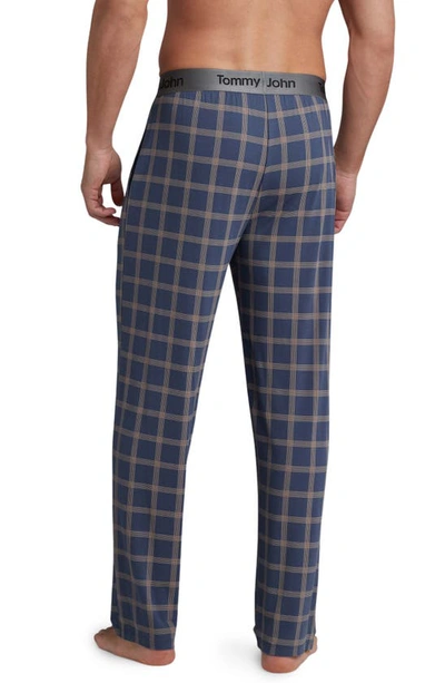 Shop Tommy John Second Skin Pajama Pants In Vintage Indigo Monday Plaid