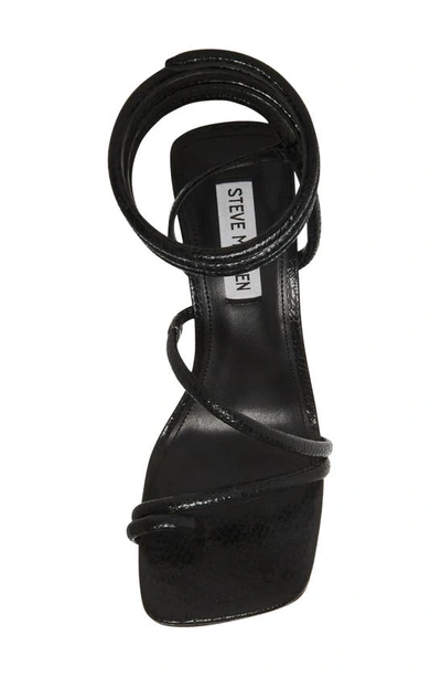 Steve Madden Shantelle Ankle Wrap Sandal In Black