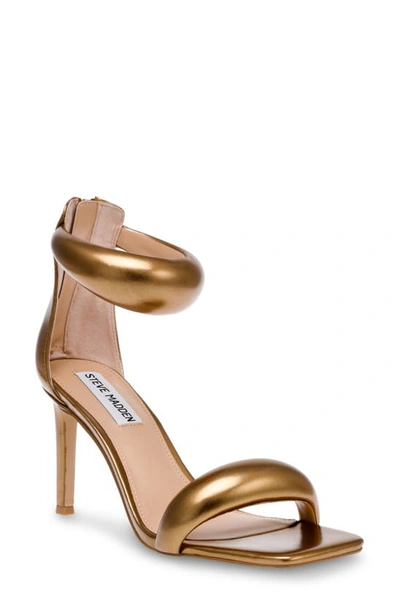 Shop Steve Madden Partay Ankle Strap Sandal In Bronze