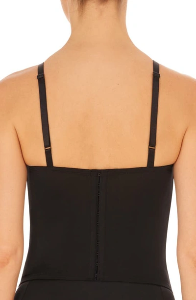 Shop Natori Liquid Underwire Bustier In Black