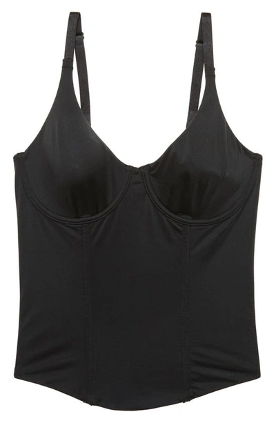 Shop Natori Liquid Underwire Bustier In Black