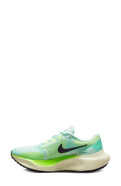 Nike Zoom Fly 5 Running Shoe In Mint Foam/ Purple/ Green