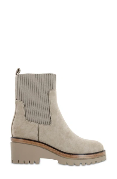 Mia Soraya Lug Wedge Boot In Taupe