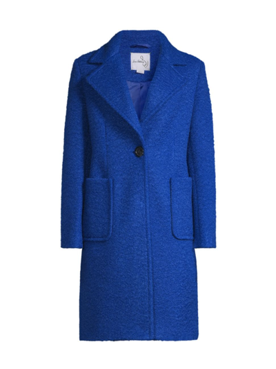 Shop Sam Edelman Women's Single-breasted Coat In Cobalt
