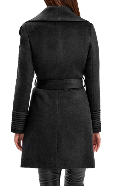 Shop Sentaler Shawl Collar Alpaca & Wool Blend Coat In Black