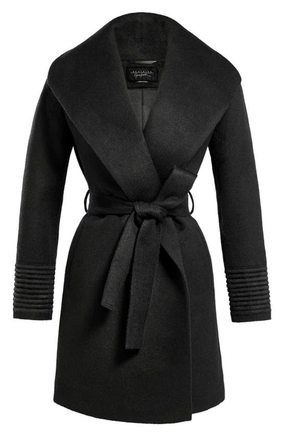 Shop Sentaler Shawl Collar Alpaca & Wool Blend Coat In Black