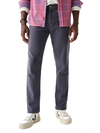 Shop Faherty Men's Stretch Terry 5-pocket Pants In Navy