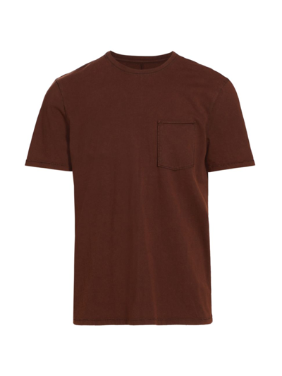 Shop Paige Men's Ramirez Crewneck T-shirt In Vintage Burnt Hazelnut