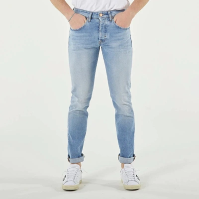 Shop Don The Fuller Light Blue Cotton Jeans & Pant