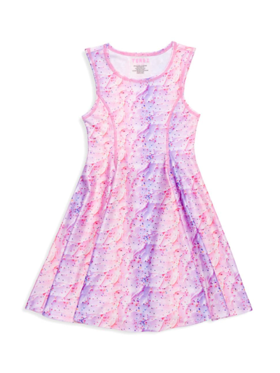 Shop Zara Terez Little Girl's Tie-dye Frosting Skater Dress In Tie Dye