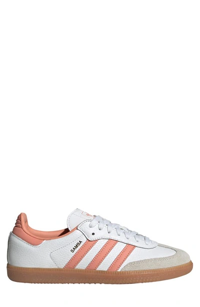 Shop Adidas Originals Samba Sneaker In White/ Clay/ Crystal White