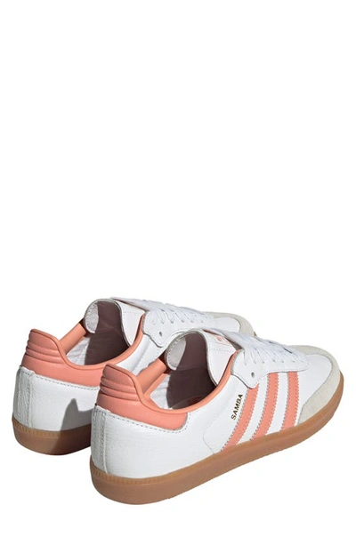 Shop Adidas Originals Samba Sneaker In White/ Clay/ Crystal White