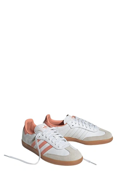 Shop Adidas Originals Samba Sneaker In White/ Clay/ Crystal White