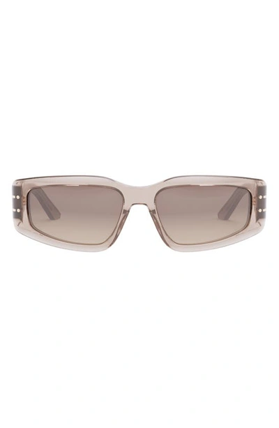 Shop Dior 'signature S9u 56mm Geometric Sunglasses In Shiny Pink / Gradient Roviex