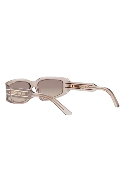 Shop Dior 'signature S9u 56mm Geometric Sunglasses In Shiny Pink / Gradient Roviex