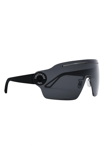 Shop Dior 'pacific M1u Mask Sunglasses In Matte Black / Smoke