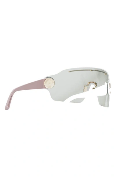 Shop Dior 'pacific M1u Mask Sunglasses In Matte Pink / Smoke Mirror