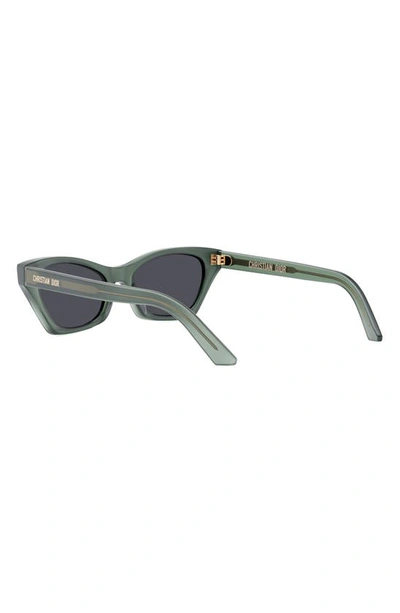 Shop Dior 'midnight B1i 53mm Butterfly Sunglasses In Dark Green/ Other / Smoke