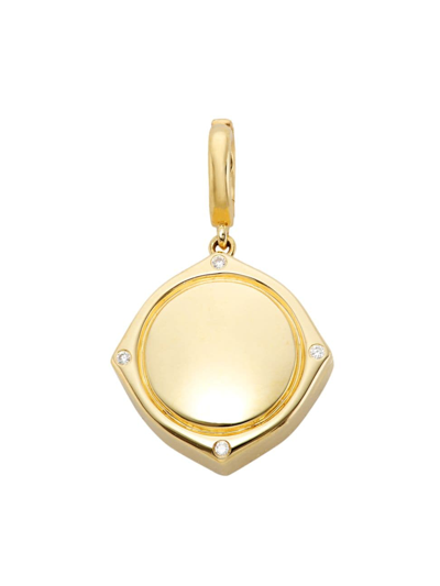 Shop Annoushka Women's Lovelocket 18k Yellow Gold & 0.03 Tcw Diamond Locket Charm