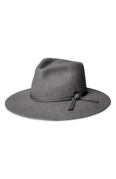 Shop Brixton Joanna Felted Wool Packable Hat In Dusk