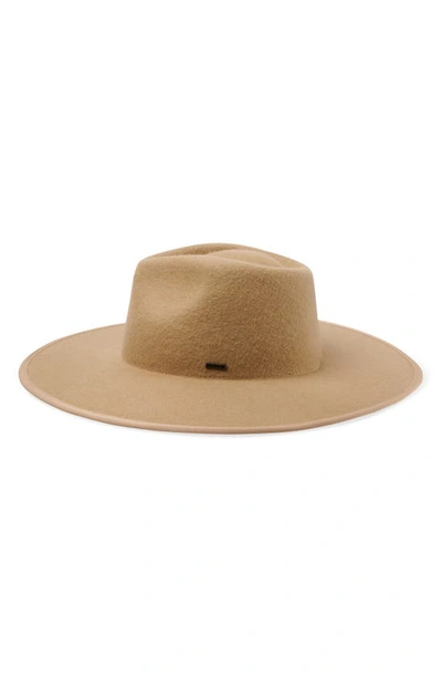Shop Brixton Santiago Felted Wool Rancher Hat In Sand