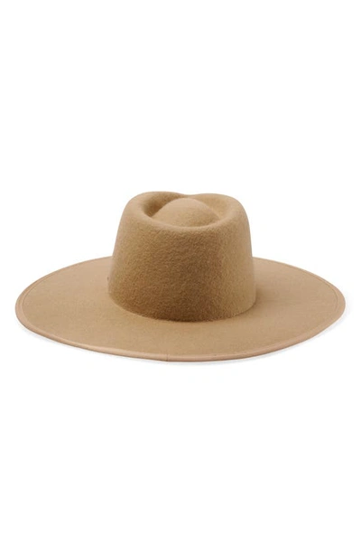 Shop Brixton Santiago Felted Wool Rancher Hat In Sand