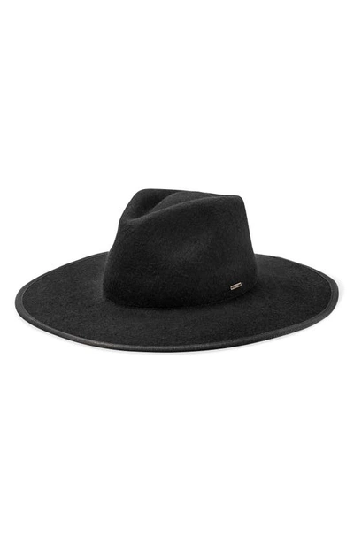 Shop Brixton Santiago Felted Wool Rancher Hat In Black