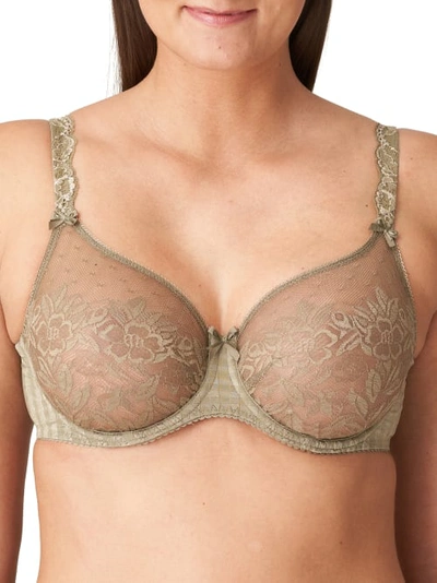 Shop Prima Donna Madison Seamless Lace Bra In Golden Olive