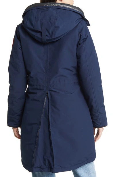 Shop Canada Goose Rossclair Water Resistant 625 Fill Power Down Parka In Atlantic Nvy-bleu Mar Atlan