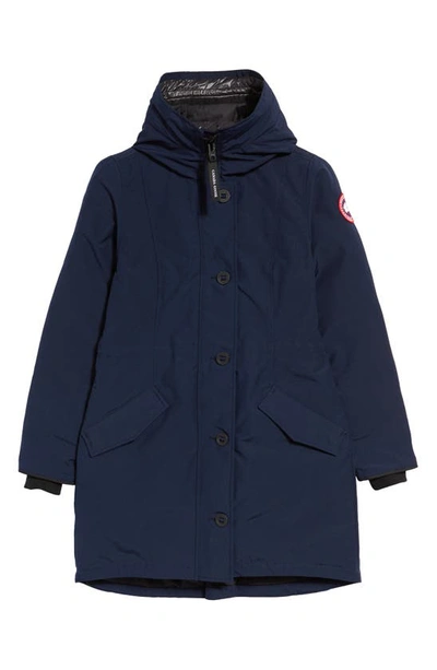 Shop Canada Goose Rossclair Water Resistant 625 Fill Power Down Parka In Atlantic Nvy-bleu Mar Atlan