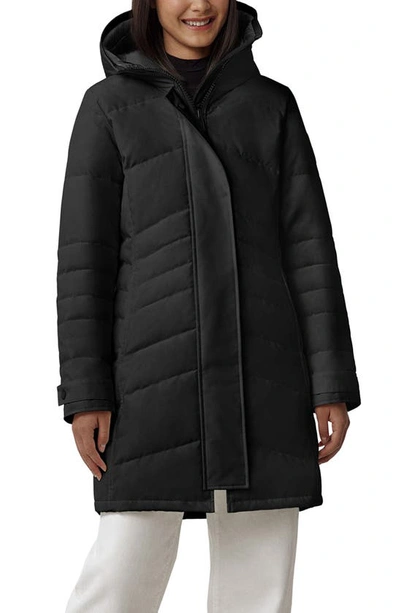 Shop Canada Goose Lorette Water Resistant 625 Fill Power Down Parka In Black - Noir