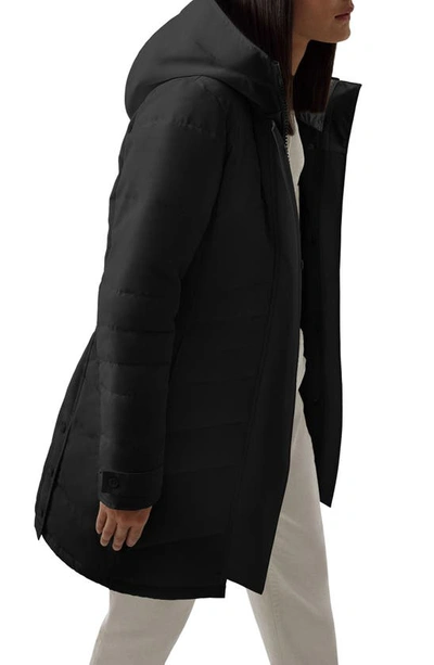 Canada Goose Lorette Water Resistant 625 Fill Power Down Parka In Black - Noir